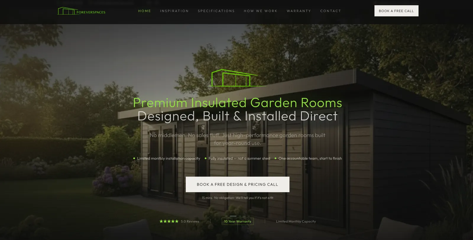 Forever Spaces website